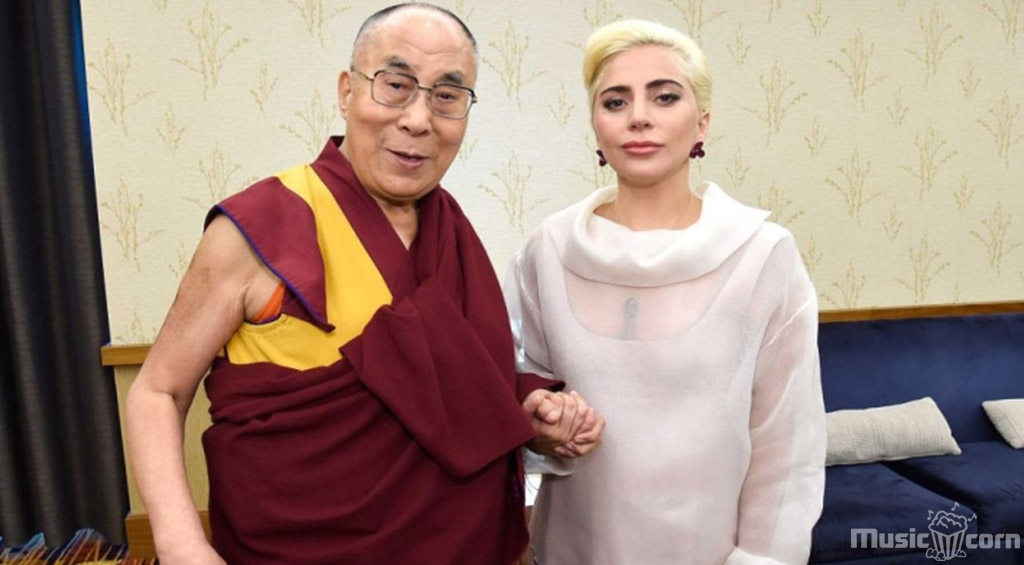 Lady Gaga With Dalai lama