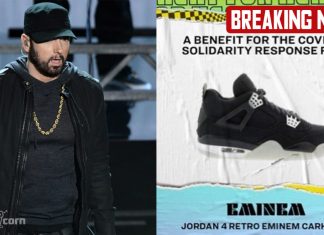 Eminem donates ‘Jordan 4s’ rare shoes for coronavirus relief Eminem donates 'Jordan 4s'