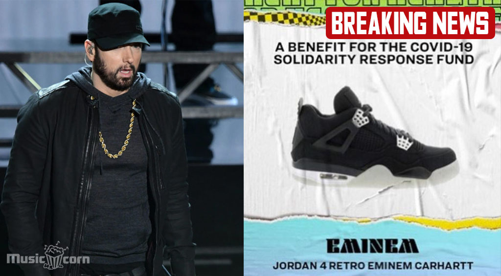 Eminem donates 'Jordan 4s'