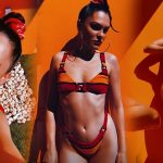 Jessie J shows her toned figure in a Red & Orange Striped Bikini While Living With Channing Tatum Jessie J shows her toned figure in a Red & Orange Striped Bikini