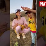 Karolina Protsenko shared a beautiful video clip of Leo touching a cactus Karolina Protsenko' brother Leo touching a cactus