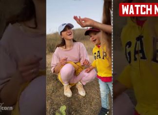 Karolina Protsenko shared a beautiful video clip of Leo touching a cactus Karolina Protsenko' brother Leo touching a cactus