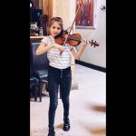 Karolina Protsenko practices ‘Rise Up’ with Angelica Hale