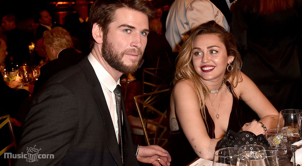 Miley Cyrus with ex-husband Liam Hemsworth
