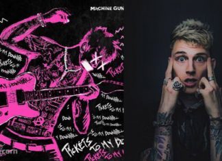 Machine Gun Kelly decided to take down his album artwork Tickets To My Downfall - MGK album artwork