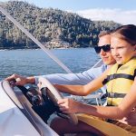 Karolina Protsenko and the family on a vacation in Big Bear Karolina Protsenko family going on a trip in Big Bear