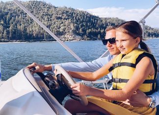 Karolina Protsenko and the family on a vacation in Big Bear Karolina Protsenko family going on a trip in Big Bear