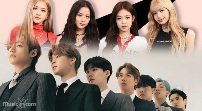 BTS and Blackpink holds the top 3 spots