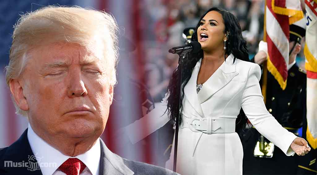 Demi Lovato trashes Donald Trump - Commander in Chief