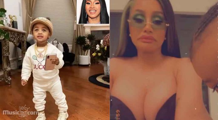 Cardi B gets interrupted by her little daughter