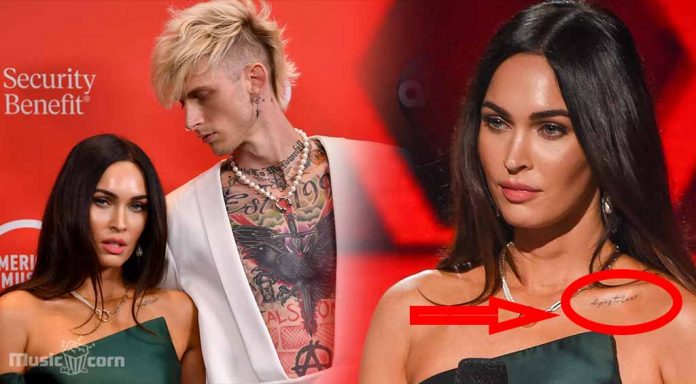 Megan Fox showed off the Tattoo