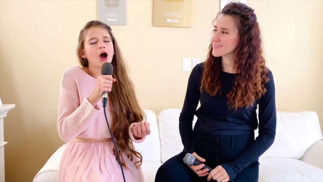 Mommy daughter duet, Someone You Loved cover by Karolina Protsenko