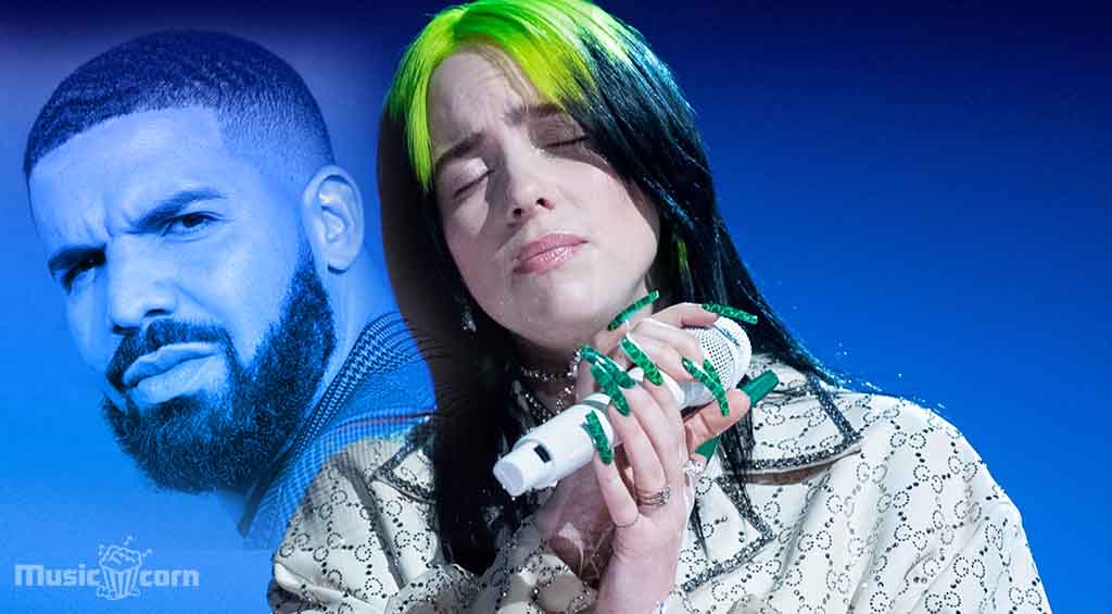Billie Eilish Favourite songs of 2020 Drake In the List