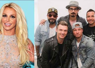 Britney Spears is “excited” about her collaboration with the Backstreet Boys. Britney Spears with the Backstreet boys