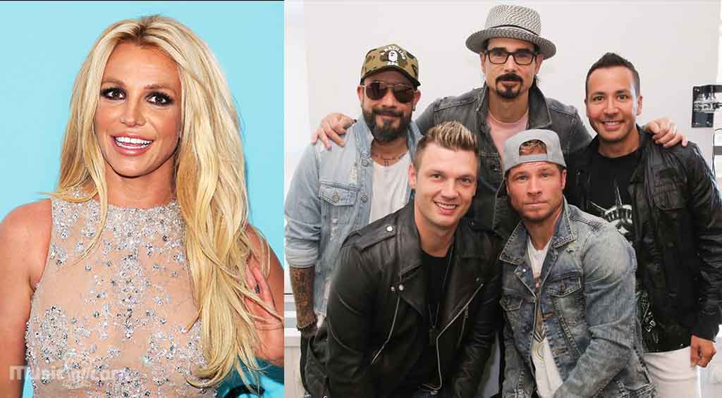 Britney Spears with the Backstreet boys