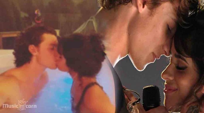 Camila Cabello Celebrates with Shawn Mendes