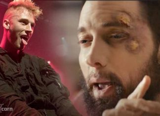 Eminem continues to diss Machine Gun Kelly on his New Album Eminem continues to diss Machine Gun Kellyon his new song Gnat