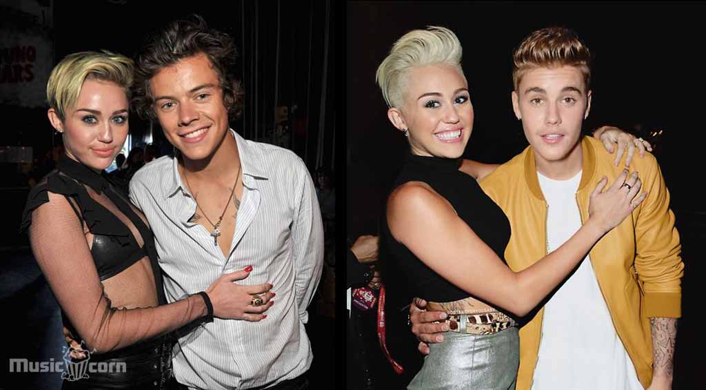 Miley Cyrus Kiss Harry Styles