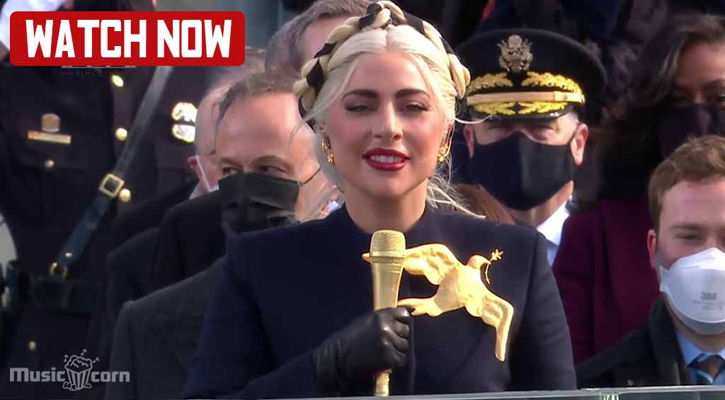 Lady Gaga Sings National Anthem at Joe Biden's inauguration