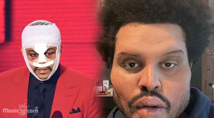 The Weekndnew freaky face look