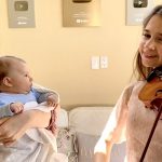 Playing Hallelujah – cover of Daughter and Mom for new born baby bro Playing Hallelujah cover by Karolina Protsenko and Mom