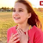 Karolina and her little brother Leo Watching Sunset in Florida Karolina and her little brother Leo Watching Sunset in Florida