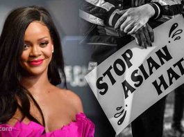 Rihanna Stop Asian Hate rally