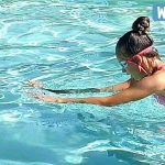 Karolina Protsenko is taking swimming lessons in the pool – Vlog video Karolina Protsenko is taking swimming lessons