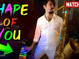 Shape Of You - Ed Sheeran - Saxophone cover by Daniele Vitale