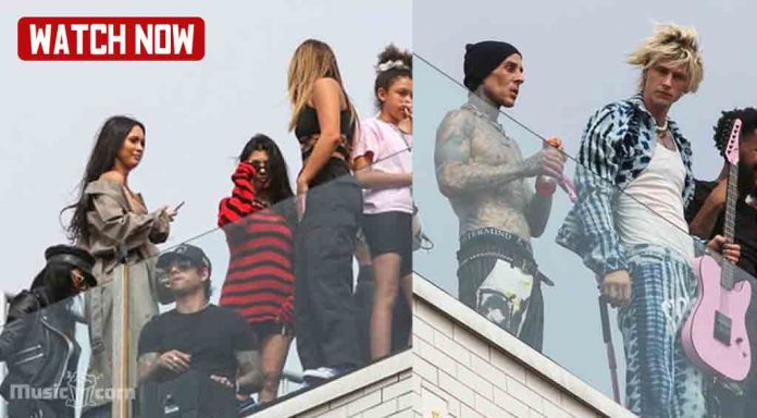 MGK and Travis Baker rooftop concert