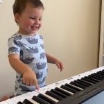 2 year old Leo is singing and playing piano for Karolina Protsenko 2 year old Leo is singing and playing piano