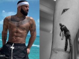 Drake gets a new tattoo