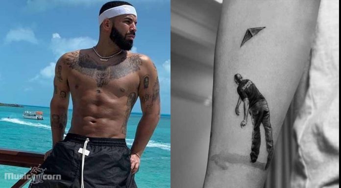 Drake gets a new tattoo