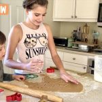 Karolina Making Christmas Cookies with little brother Karolina Protsenko Making Christmas Cookies