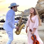 Beach performance – Karolina Protsenko Violin & Daniele Vitale – Shallow Beach performance - Karolina Protsenko Violin & Daniele Vitale