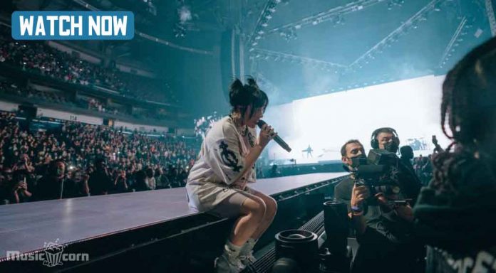 Billie Eilish shows humanity again at a show