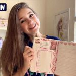 Karolina Making Her Own Journal | DIY Karolina Making Her Own Journal