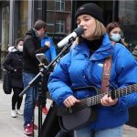 Allie Sherlock in Bluejacket – Hey There Delilah cover – New Guitar Allie Sherlock in Bluejacket