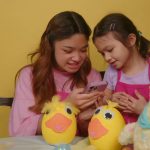 Angelica Hale is Painting Easter eggs with Abby Angelica Hale is Painting