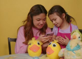 Angelica Hale is Painting Easter eggs with Abby Angelica Hale is Painting