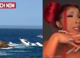 Shocking video footage by Cardi B: Yacht Sinking in Ocean | Watch Now Cardi B Yacht Sinking in Ocean