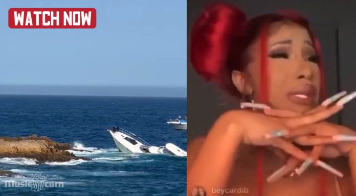 Cardi B Yacht Sinking in Ocean