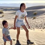 Hottest place in US – Karolina Protsenko and her brother – The sand dunes Hottest place in US - Karolina Protsenko