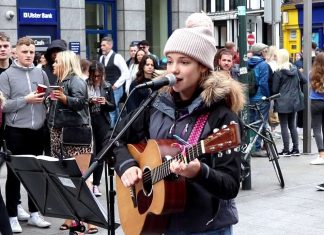 Grafton Street – Allie Sherlock performs a cover of Girls Like You Grafton Street - Allie Sherlock