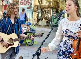 Unexpected reactions – Perfect cover by Karolina Protsenko and Oscar Stembridge Check out this amazing performance by Karolina Protsenko and Oscar Stembridge. A cover of 'Perfect'. A song by Ed Sheeran. Unexpected reactions from the crowd.