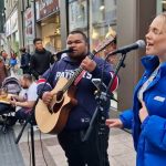 CROWDED STREET STOP – Shape of You – Allie Sherlock & Fabio CROWDED STREET STOP - Shape of You