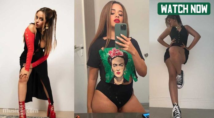 Camila Cabello shows body curves