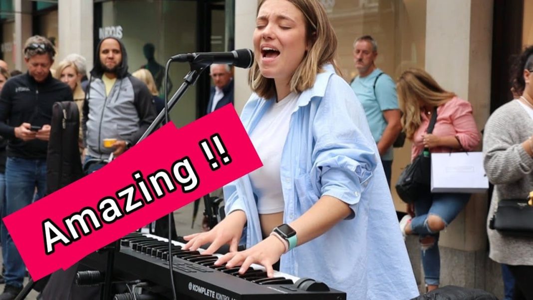 PIANO DEBUT ON THE STREET - Allie Sherlock