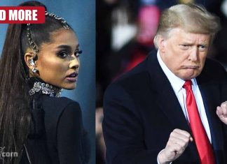 Political message by Ariana Grande: “reject Donald Trump” reject Donald Trump by Ariana Grande