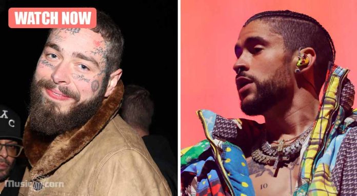Bad Bunny & Post Malone together at Coachella 2023